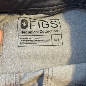 Figs size large tall. Grey scrub jogger pants